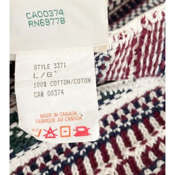 Vintage Northern Reflections Knit Sweater Vest | Bohemian Nordic Peruvian Vest - Picture 7 of 10